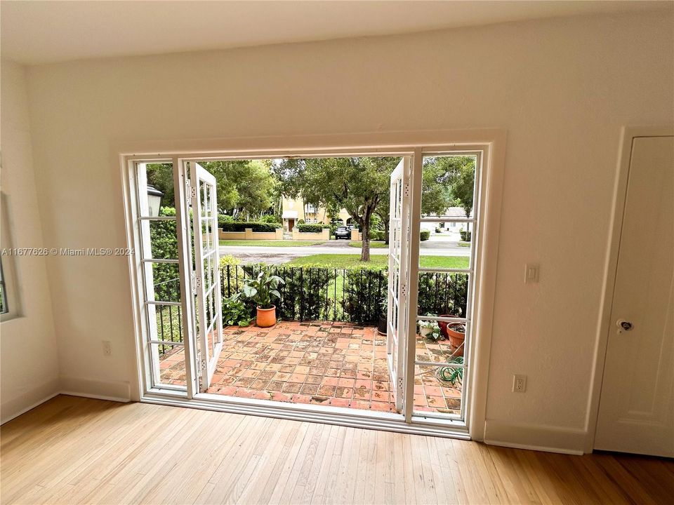 Patio doors and deck