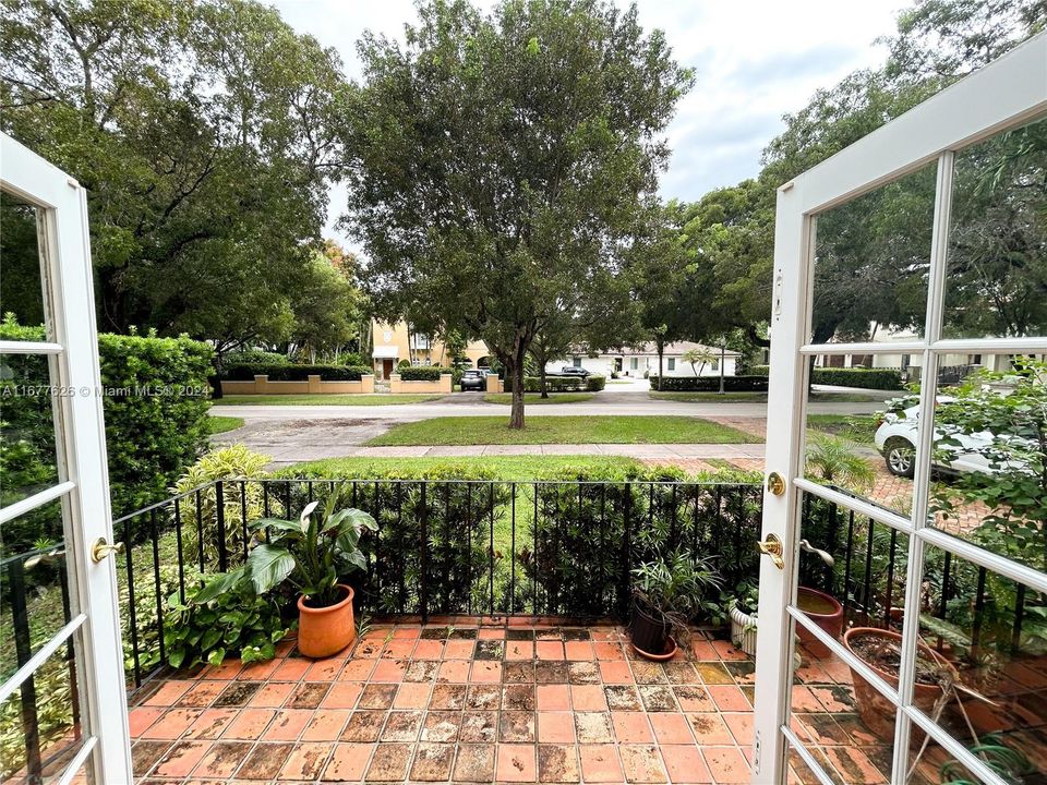 Front Patio with access from the family room