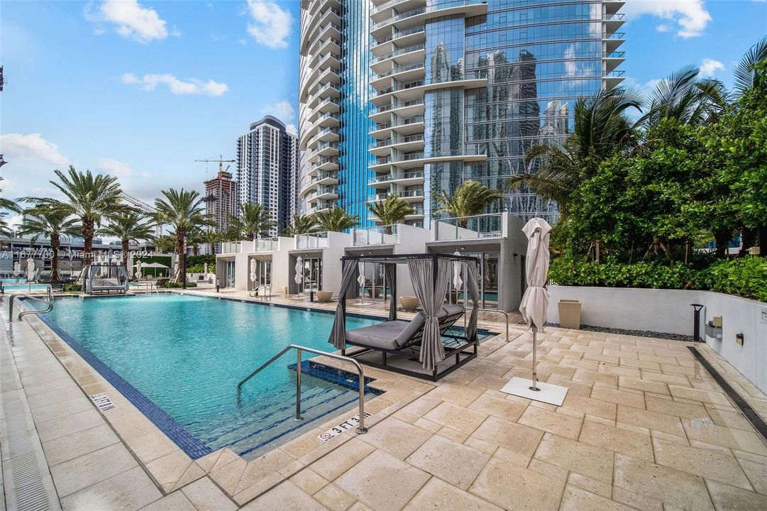 Pool deck (1 of 5) Resort style pools at Paramount Miami Worldcenter