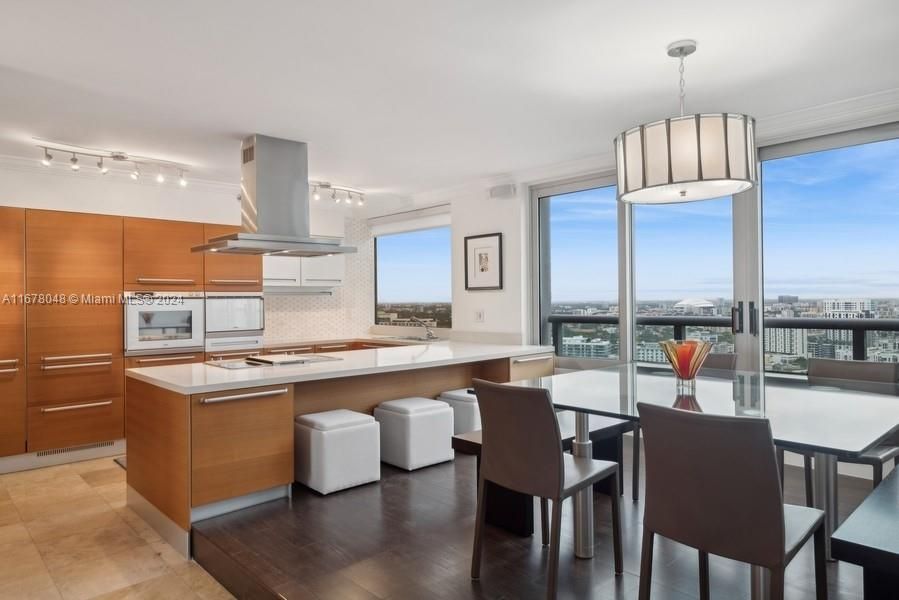 Magnificent views from dining room & kitchen