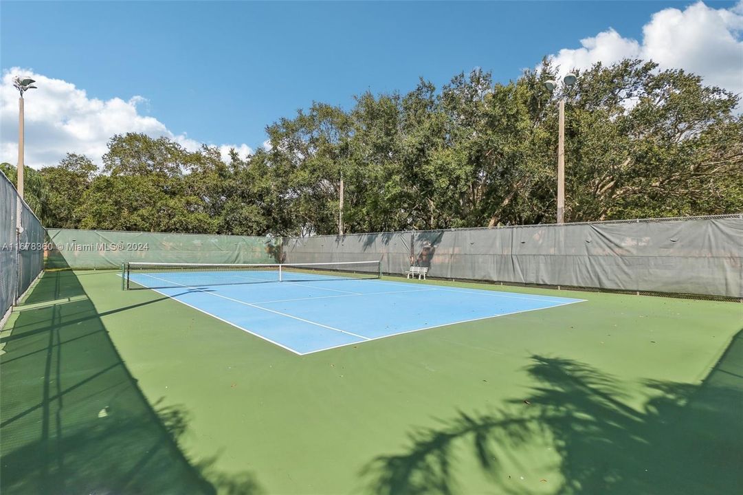 Tennis court nearby home