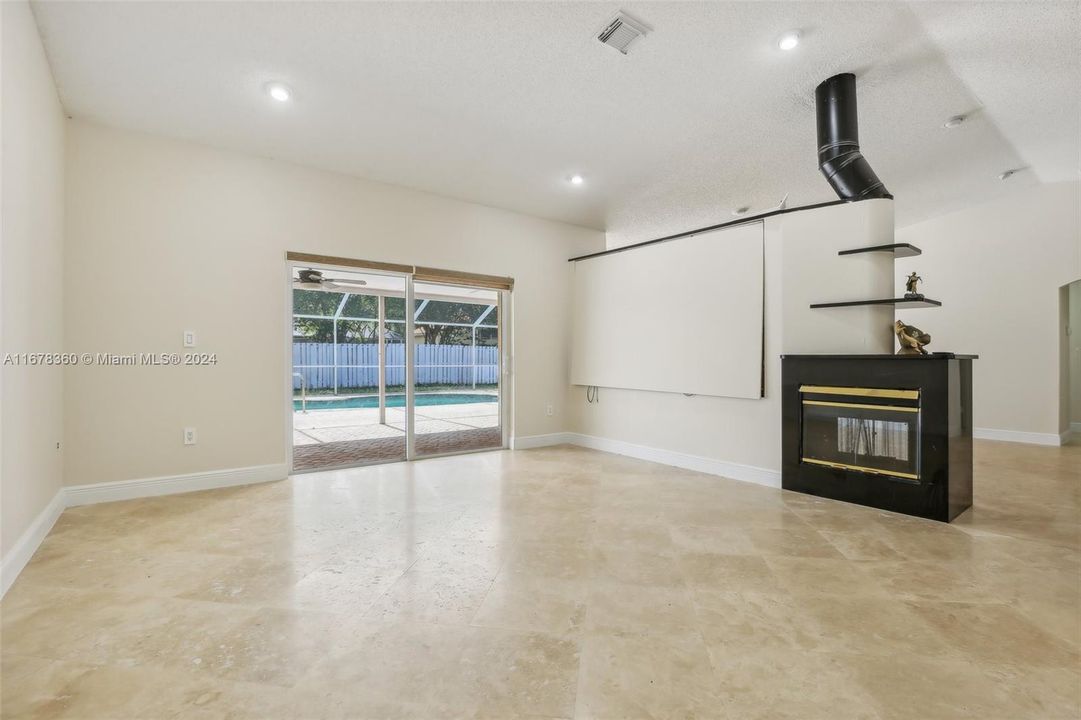 Another Living Room view to Pool Area