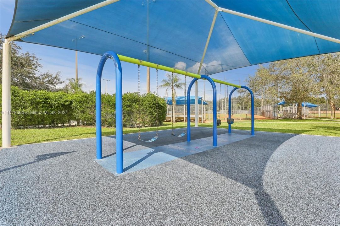 Tot lot & covered swings nearby home