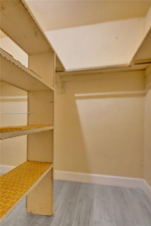 Double wide walk in closet in the master bedroom