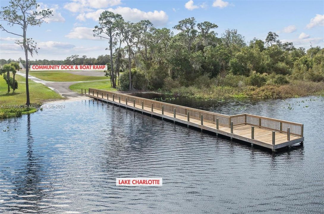 Community dock and boat ramp exclusively for residents of Highland Lakes Reserve. Located on Lake Charlotte, within a short walking distance from 4013 Camp Shore Drive.