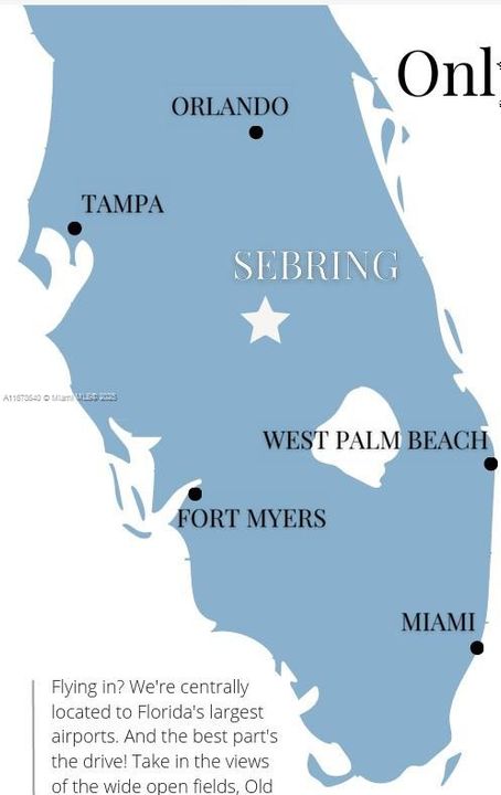 Highland Lakes Reserve is just minutes from downtown Sebring, 90 minutes south of Orlando, and 70 miles southeast of Tampa. Known for its stunning surroundings and well-maintained community spaces, it’s the perfect place to call home.
