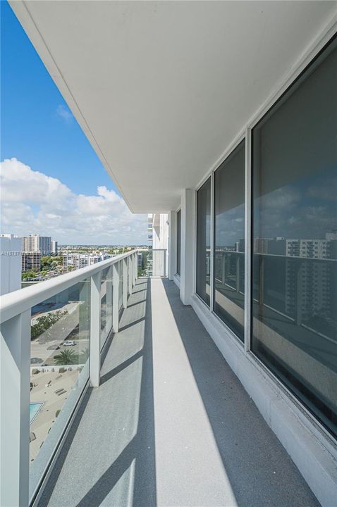 Large Open Wraparound Balcony