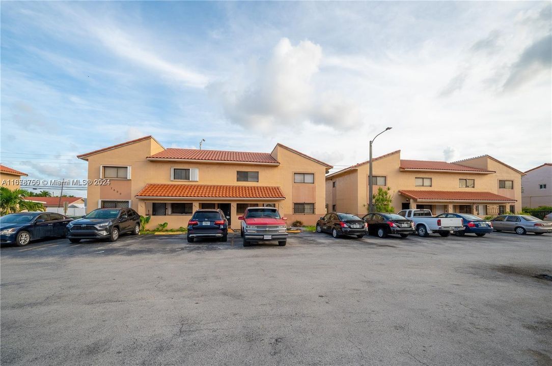 2 assigned parking spaces in front of the unit.