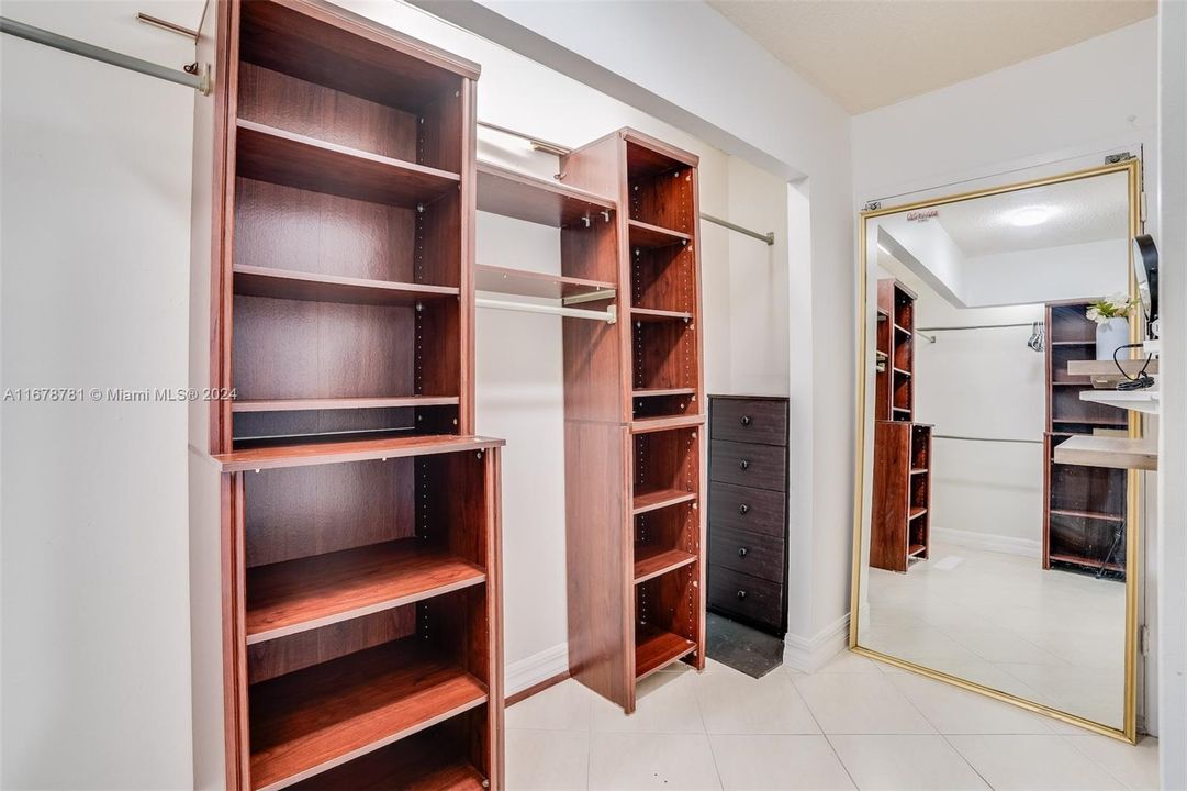 Primary walk-in closet