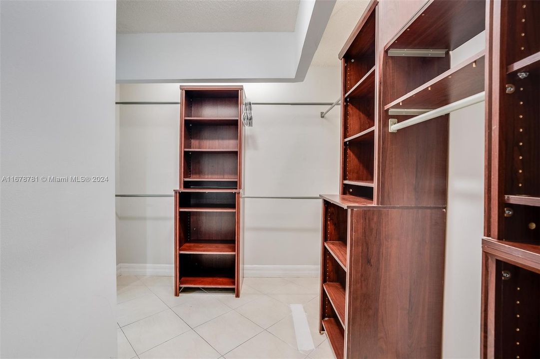 Primary walk-in closet