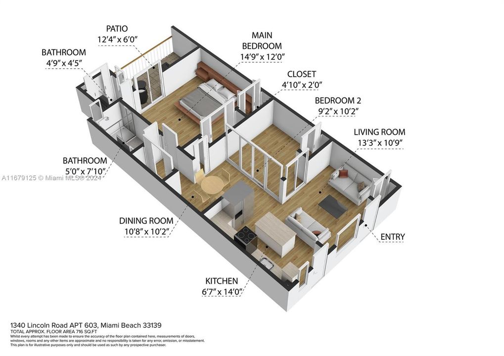 En Venta: $414,900 (2 camas, 1 baños, 770 Pies cuadrados)