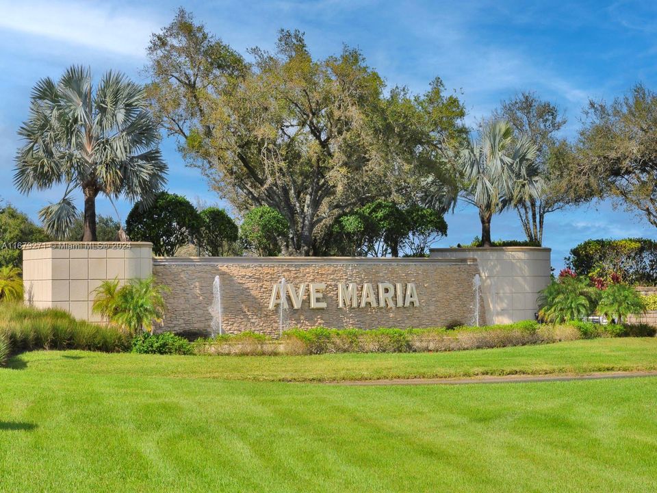 AVE MARIA - MAINCOMMUNITY ENTRANCE