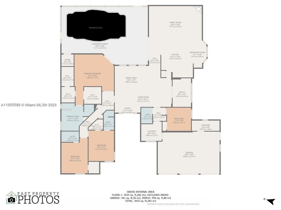 For Sale: $1,000,000 (4 beds, 4 baths, 3208 Square Feet)