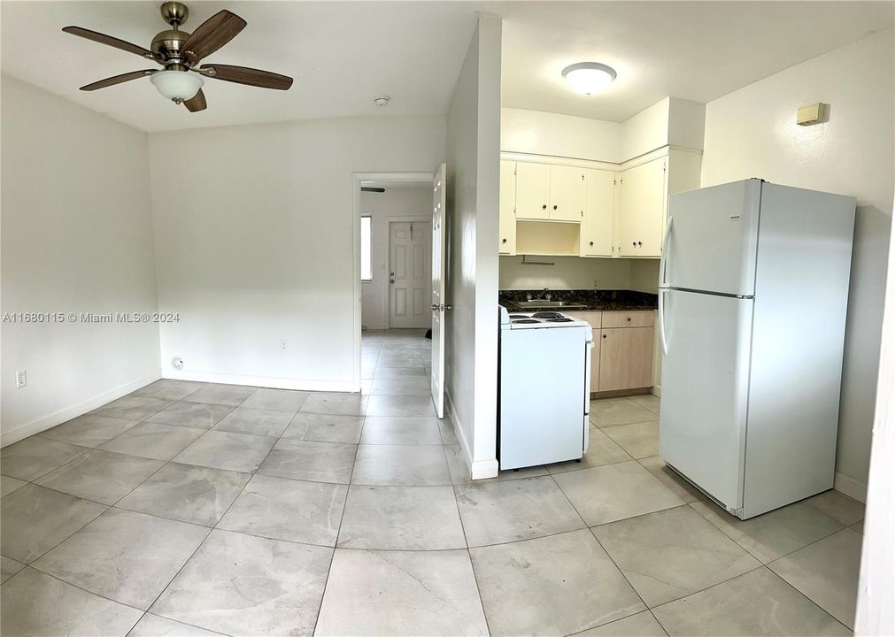 Living room and Kitchen