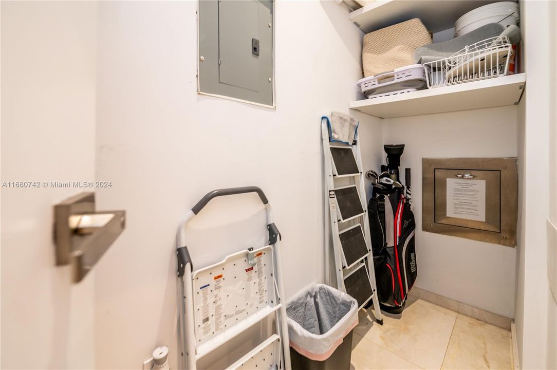 Utility Closet & Trash Chute