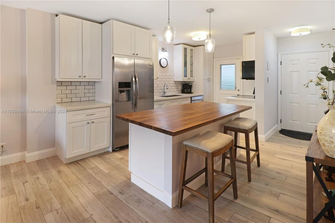 Kitchen with island