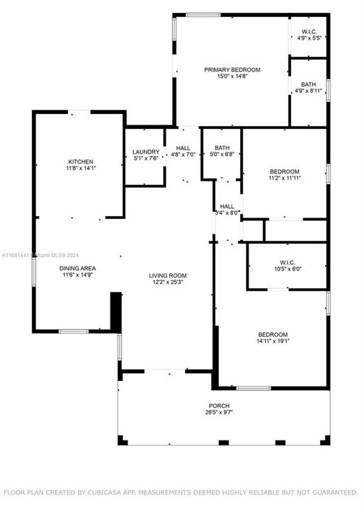 На продажу: $890,000 (3 спален, 2 ванн, 1708 Квадратных фут)