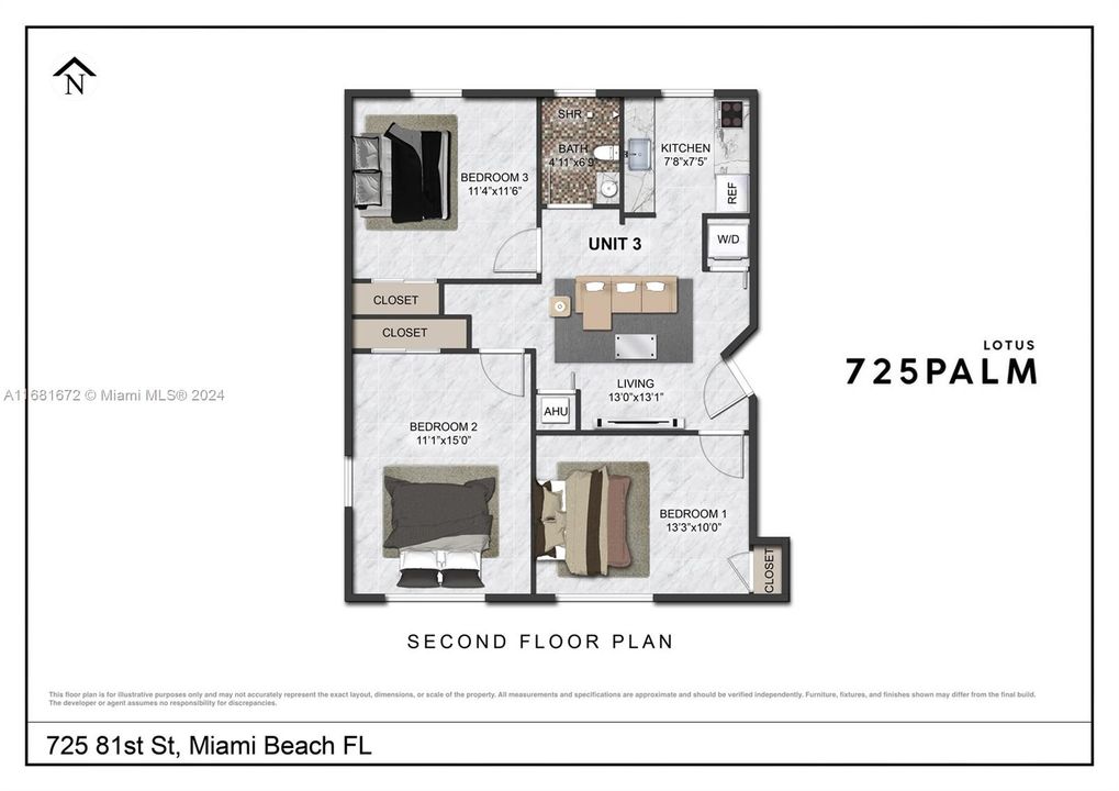 This floor plan is for illustrative purposes only. Dimensions and layouts are approximate and may vary from actual construction. Please consult the official plans and specifications for accurate details.