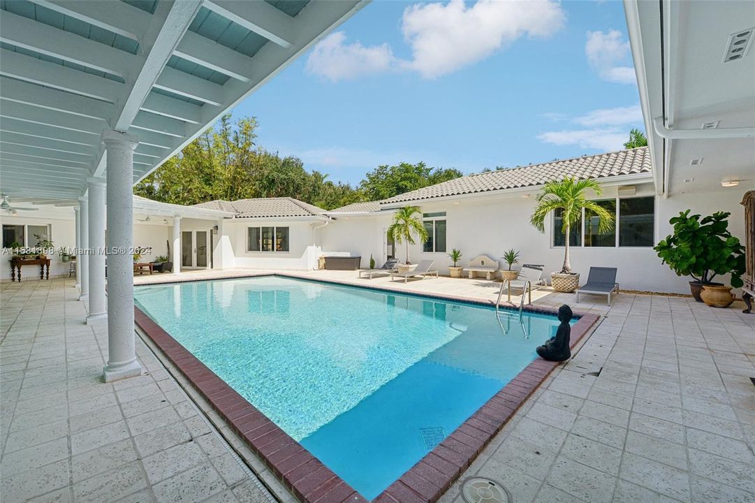 Gorgeous courtyard pool and patio