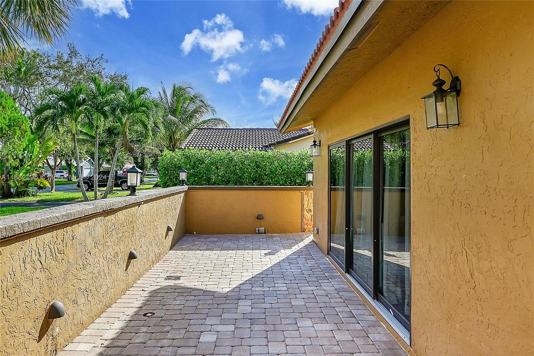 Front of home patio