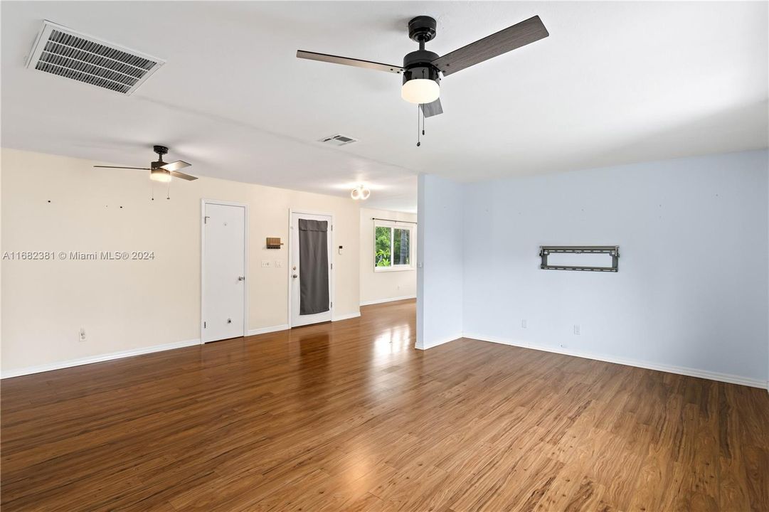 Living room looking toward the entry