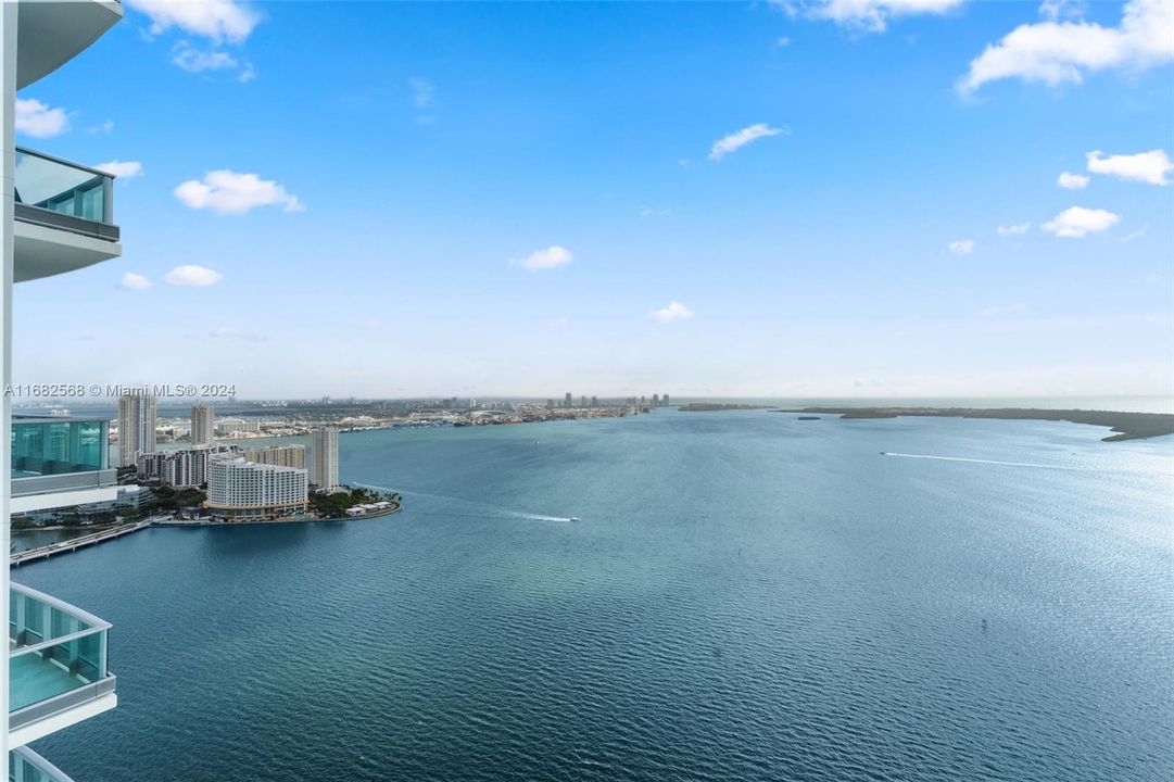 Actual View- Unobstructed View of Biscayne Bay