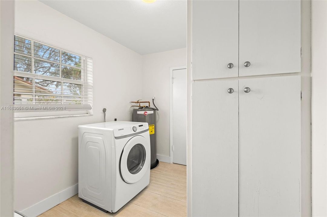 Separate laundry room