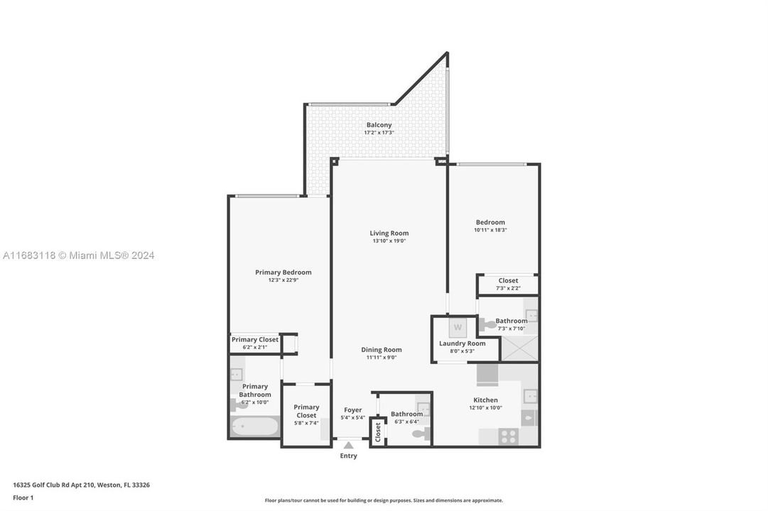 For Sale: $349,000 (2 beds, 2 baths, 1235 Square Feet)