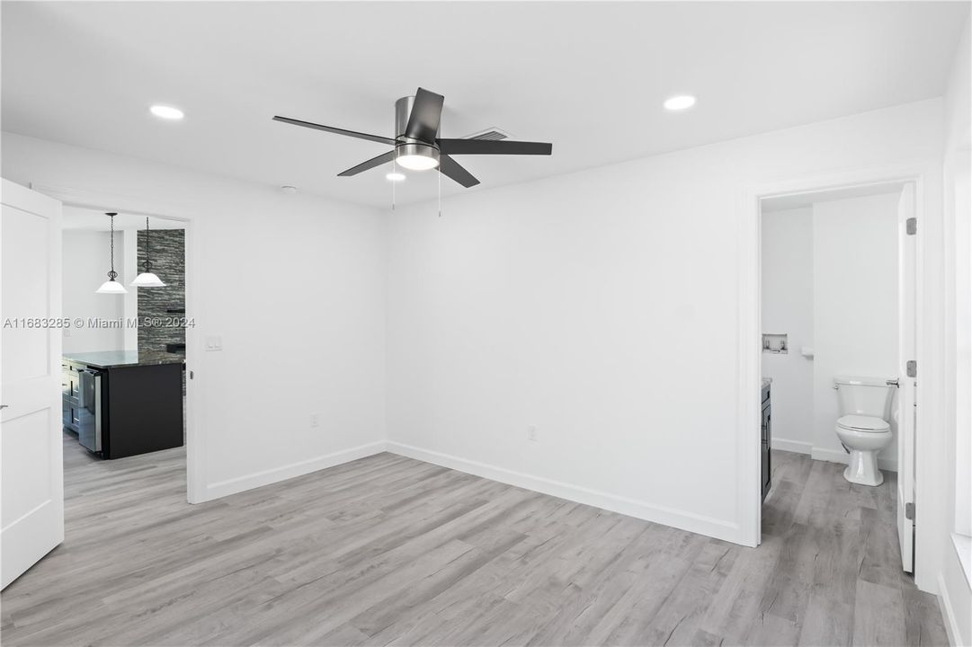 Bathroom off second bedroom.