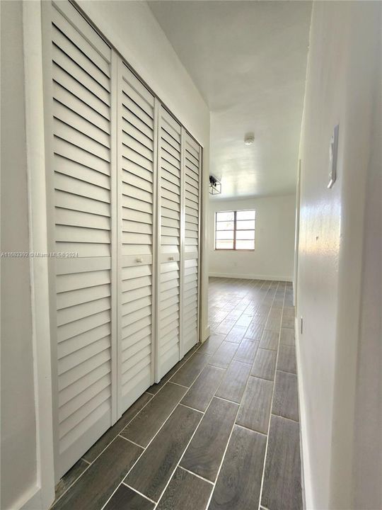 Hallway towards entrance and living room