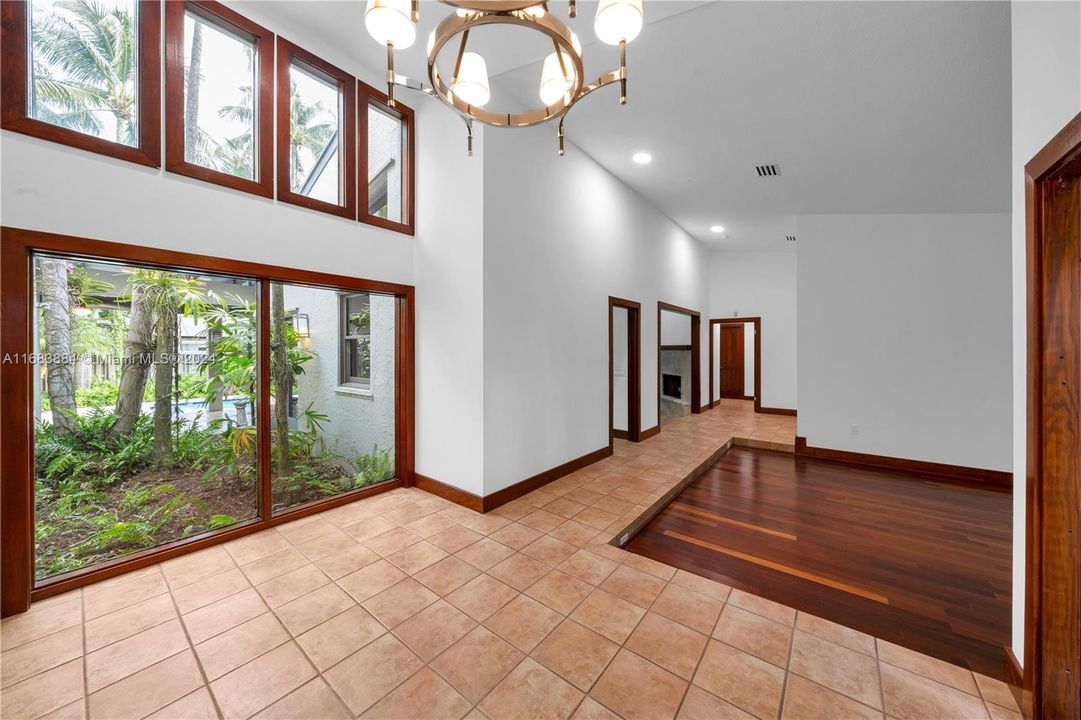 Foyer entry with atrium view