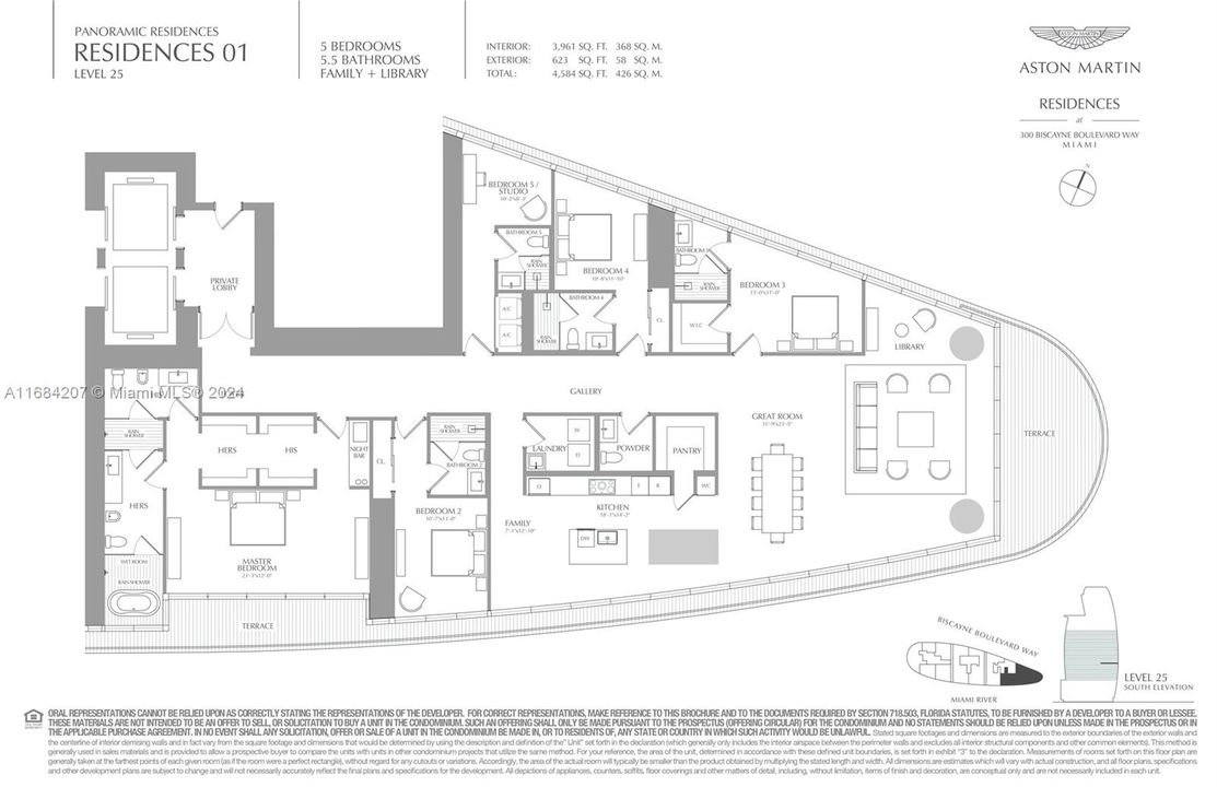 En Venta: $7,500,000 (5 camas, 5 baños, 3961 Pies cuadrados)