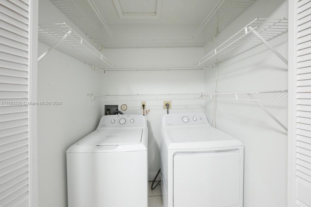 Upstairs laundry room