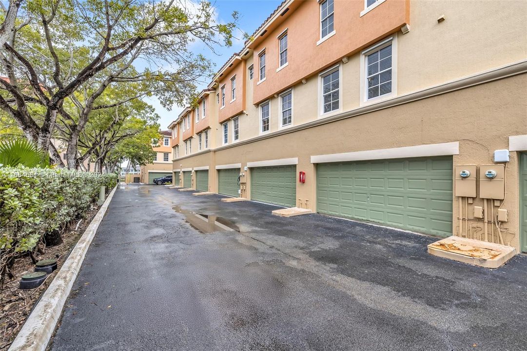 2 PRIVATE CAR GARAGE with electric door opener