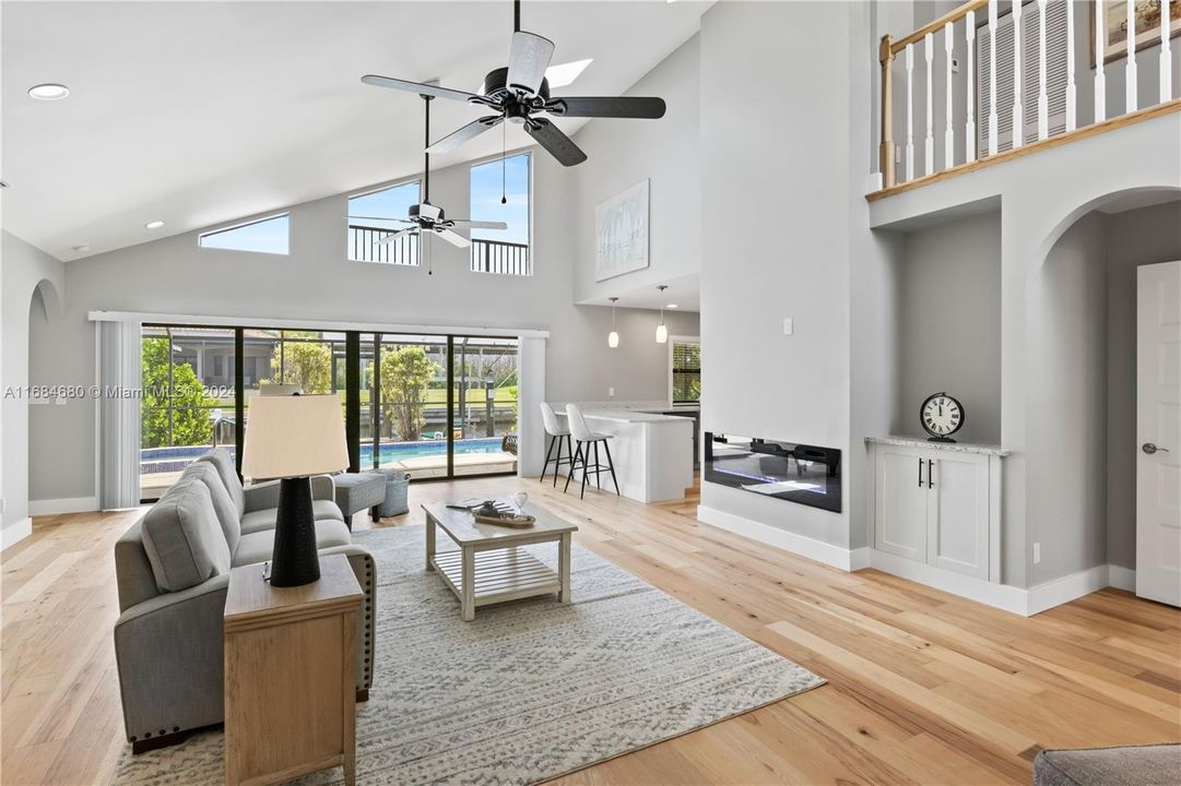 Neutral palette and a full view of the living area! Two master suites downstairs - not only a great home to live in, but also great rental potential!