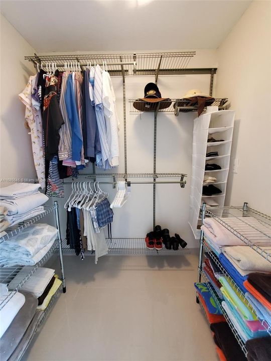 Closet inside Master Bed