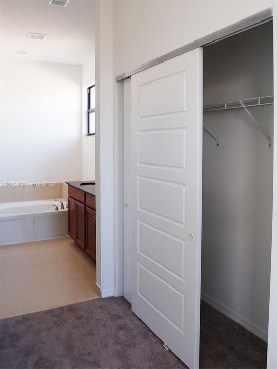 Master bedroom closet