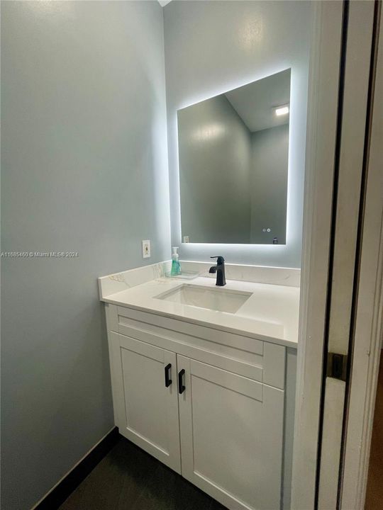 Half bath room completely updated