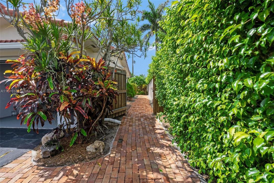 Beautiful Chicago brick side yard