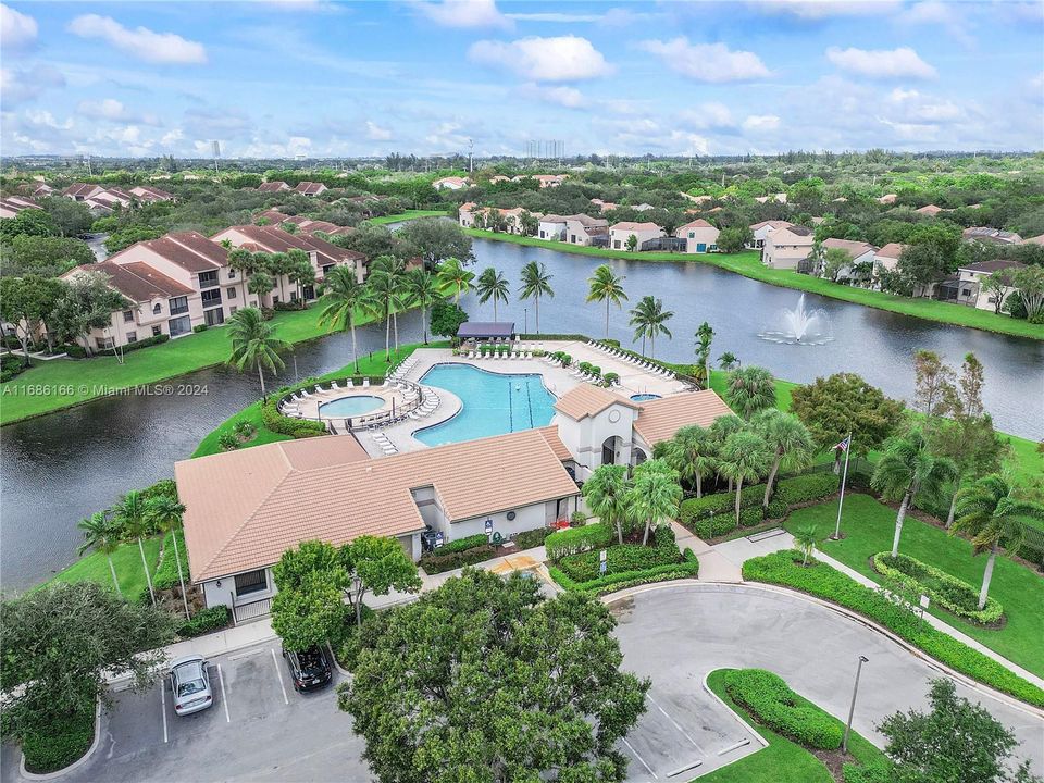 Clubhouse and pool area