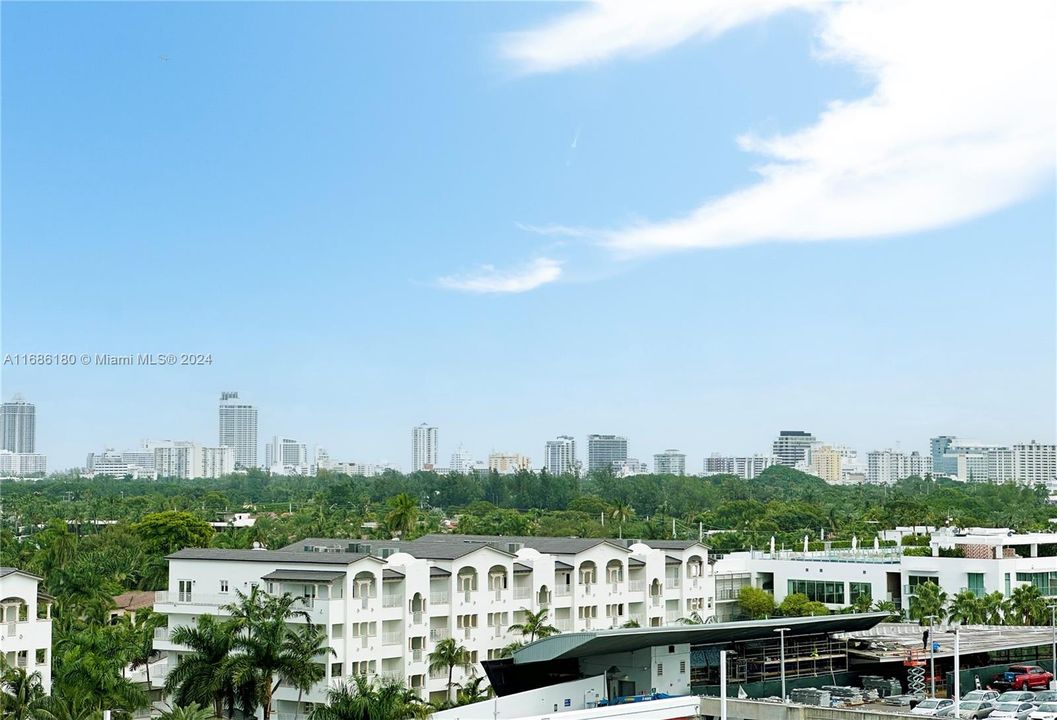 view NE from living room balcony