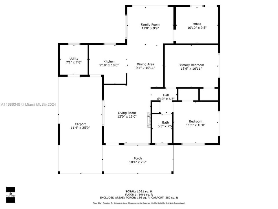 For Sale: $475,000 (2 beds, 1 baths, 1087 Square Feet)