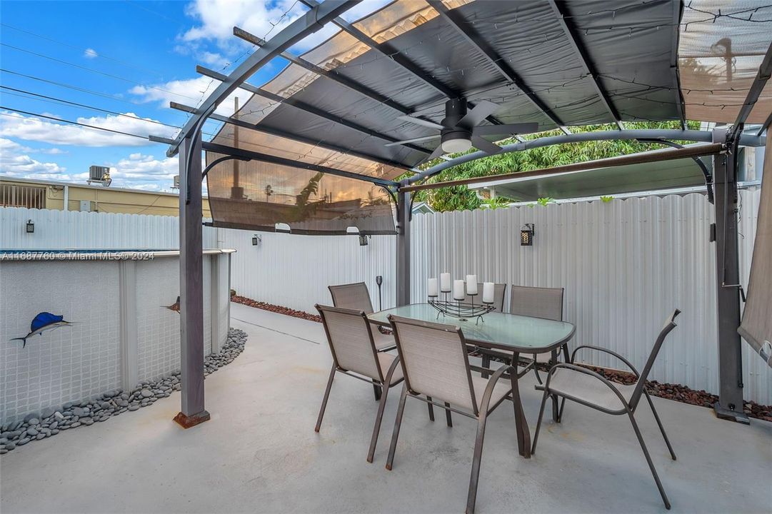 Pergola Dining Area