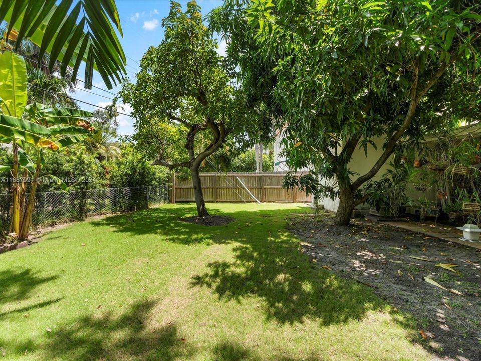 Space for a pool and backyard oasis.