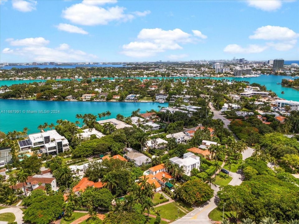 Located in the Pine Tree Circle neighborhood just outside of La Gorce Island. Only 27 non-waterfront homes in this neighborhood.