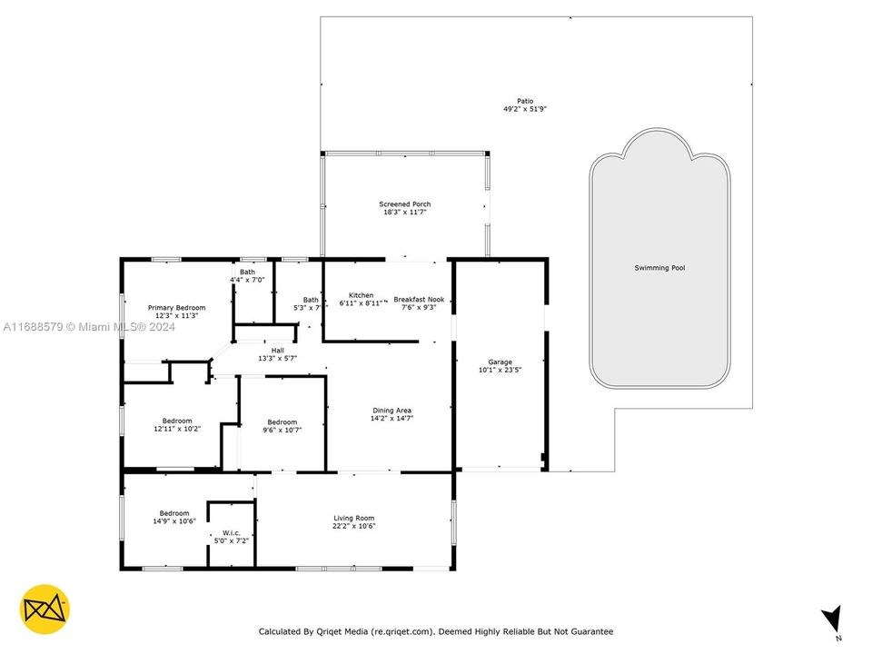 En Venta: $530,000 (4 camas, 2 baños, 1365 Pies cuadrados)