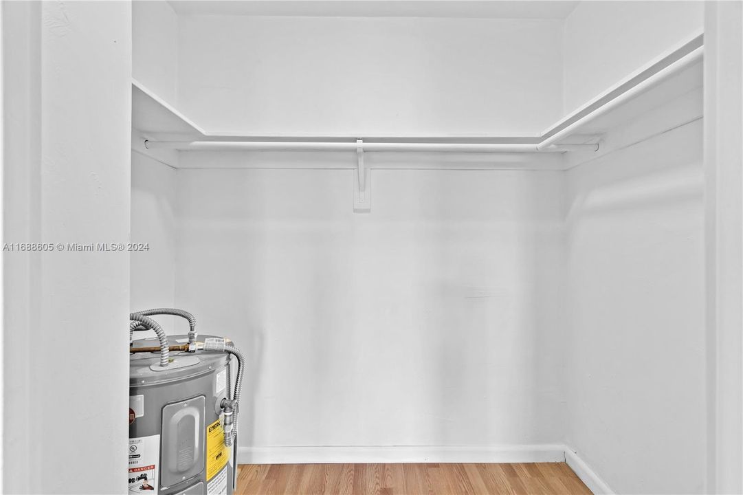 spacious walking closet