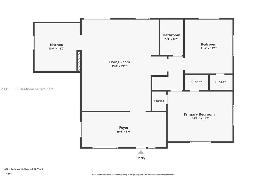 For Rent: $2,790 (2 beds, 1 baths, 1222 Square Feet)