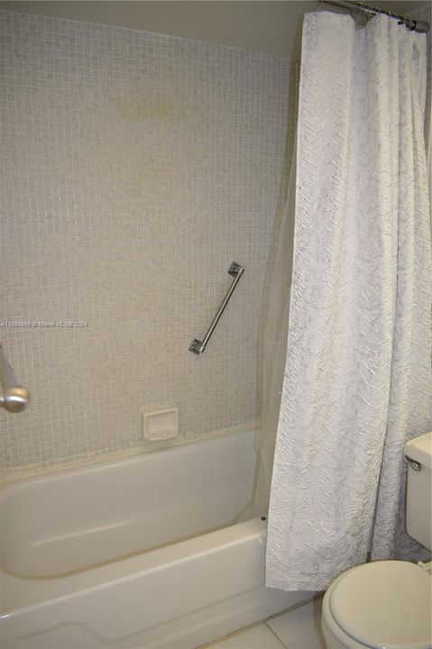 Guest bathroom with tub