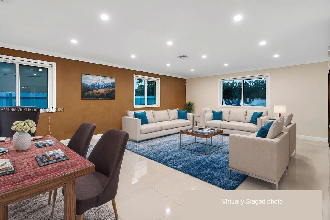 Family Room- Virtually Staged